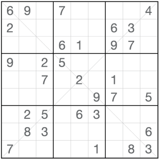 Sudoku diagonal anti-rey