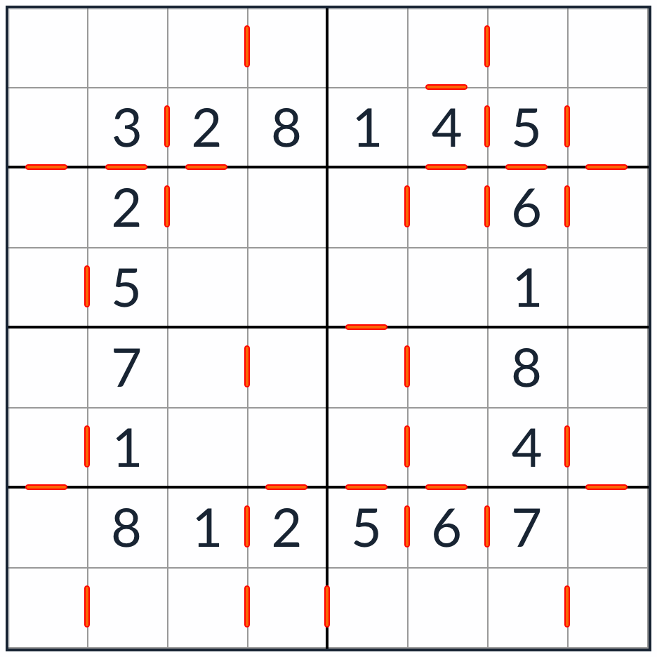 anti-nudoso sudoku 8x8 rompecabezas