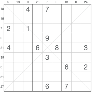 Sudoku sándwich diagonal