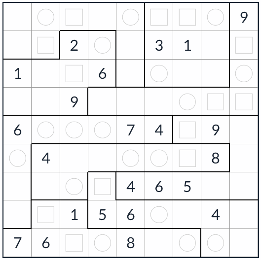 Irregular pares de sudoku