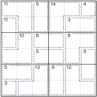 Sudoku asesino 6x6