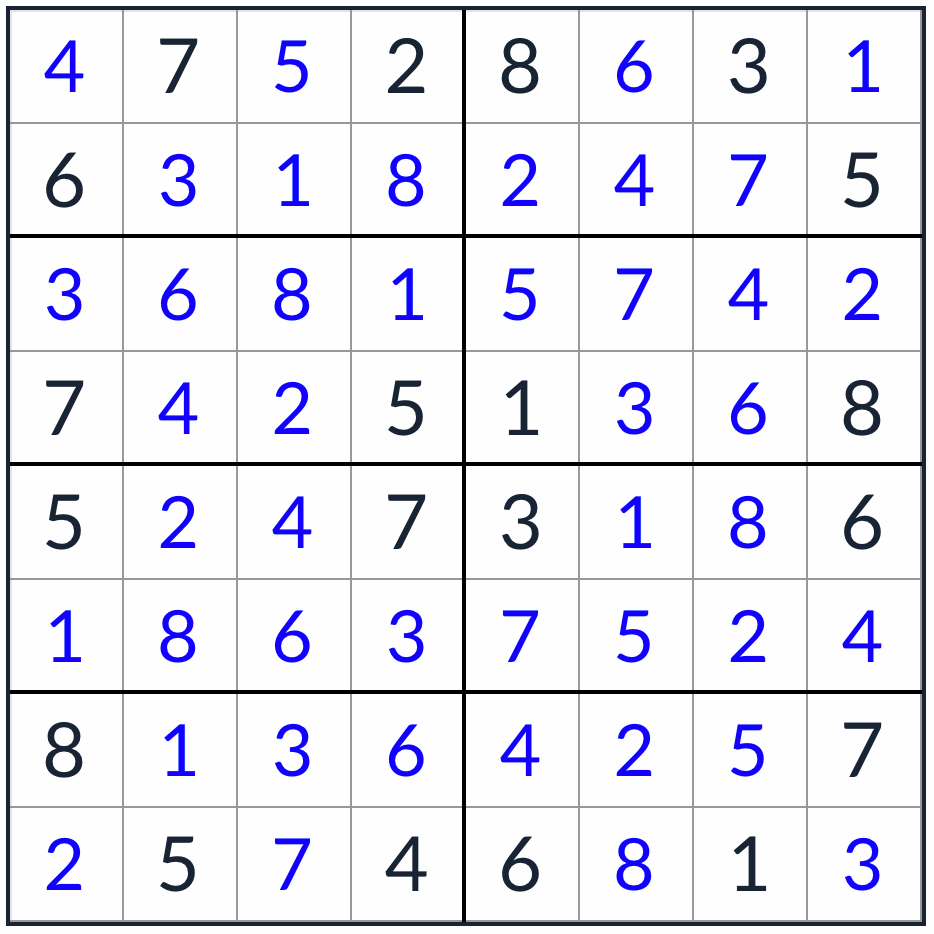 anti-nudoso no consecutivo solución sudoku