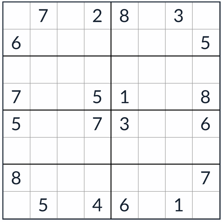 Sudoku no consecutivo anti-nudo 8x8