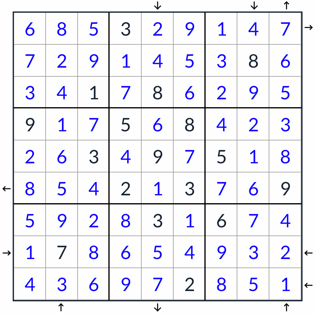 Anti-nudo Rossini Sudoku