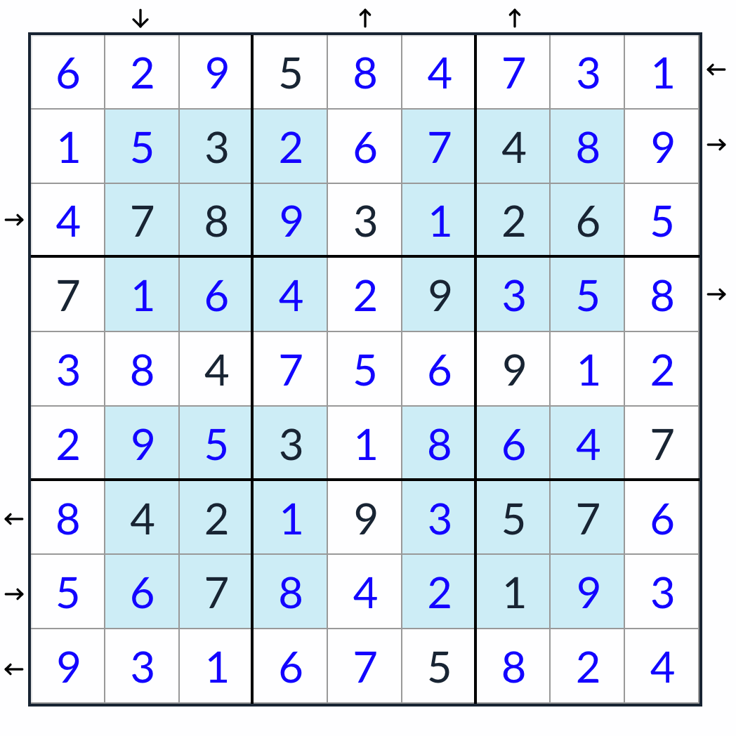 Hyper Rossini Sudoku Solución