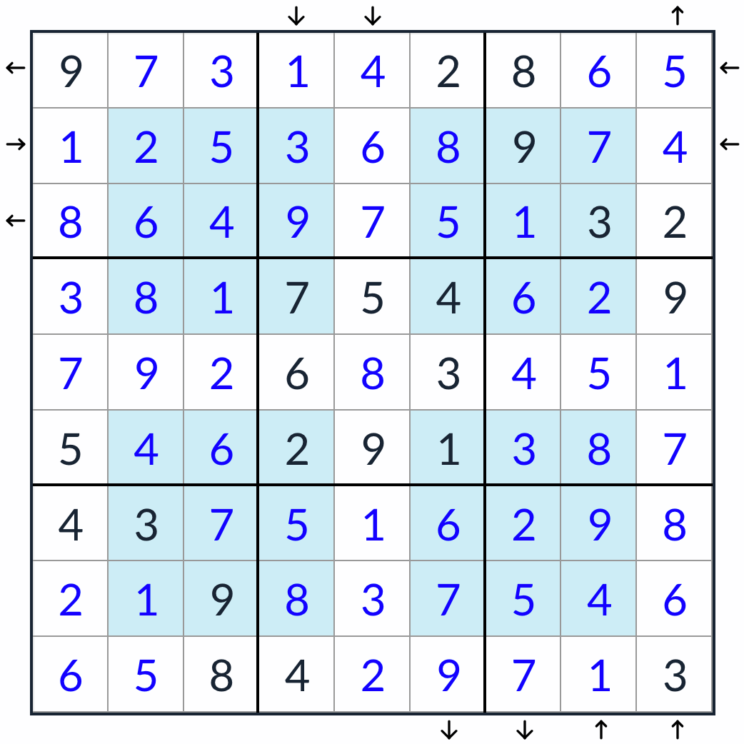 anti-chupando Hyper Rossini Sudoku Solution