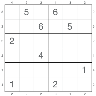 Sudoku rascacielos 6x6