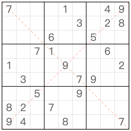Twin correspondiente anti-diagonal Sudoku