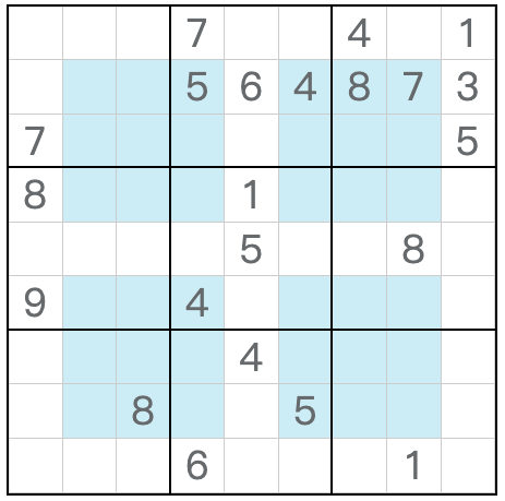 Twin correspondiente Anti-Knight Hyper Sudoku