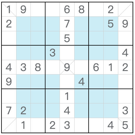 Twin correspondiente Diagonal Hiper Sudoku